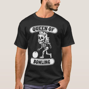 Camiseta Bowling Skeleton Team League - Alley Bowler Queen
