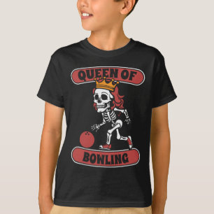 Camiseta Bowling Skeleton Team League - Alley Bowler Queen