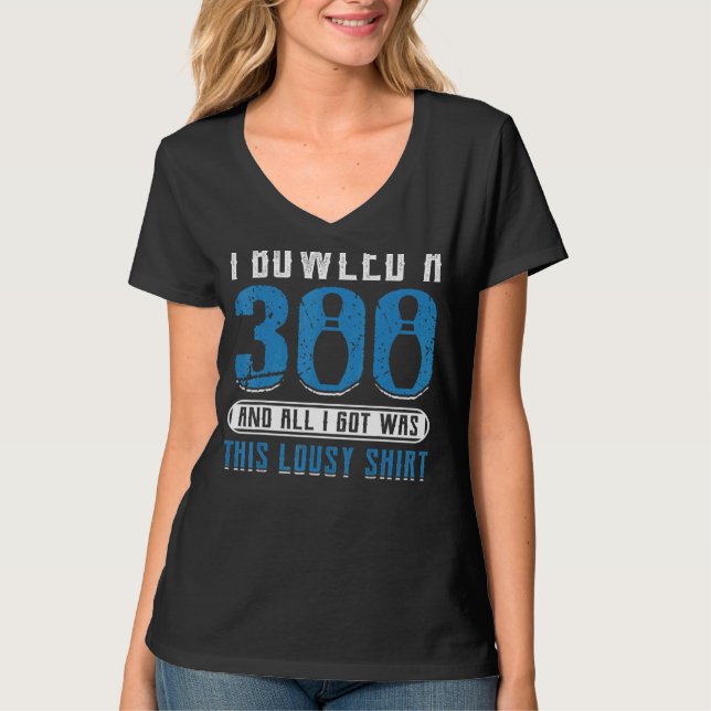 Camiseta Bowling Spare Strike Pin Bowling Alley 1 (Anverso)