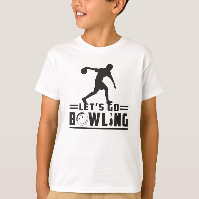 Camiseta Bowling Sport Bowler Strike Bowl Idea de regalo di (Anverso)