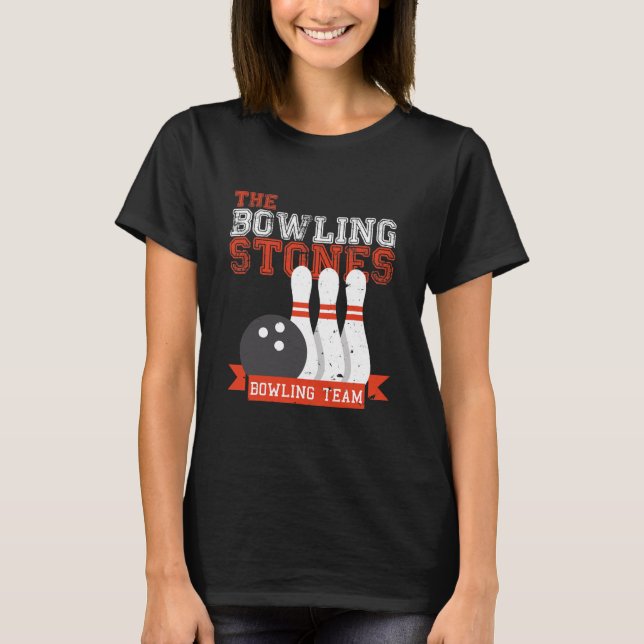 Camiseta Bowling Stones Bowling Team Bowling (Anverso)