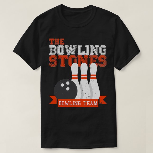 Camiseta Bowling Stones Bowling Team Bowling T (Diseño del anverso)