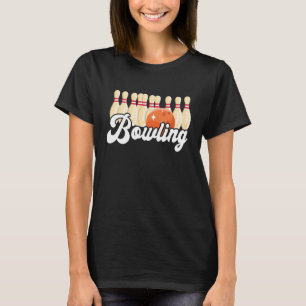 Camiseta Bowling Strike Bowling Pins Bowling Ball Bowler Bo