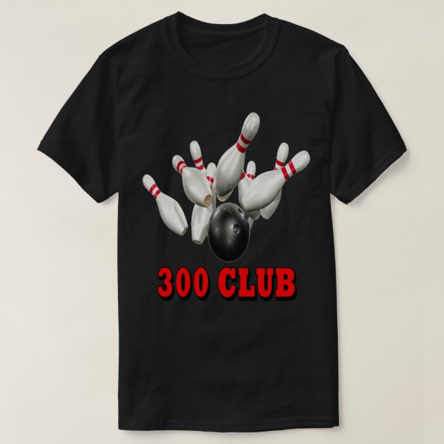 Camiseta Bowling Team 300 Club (Diseño del anverso)