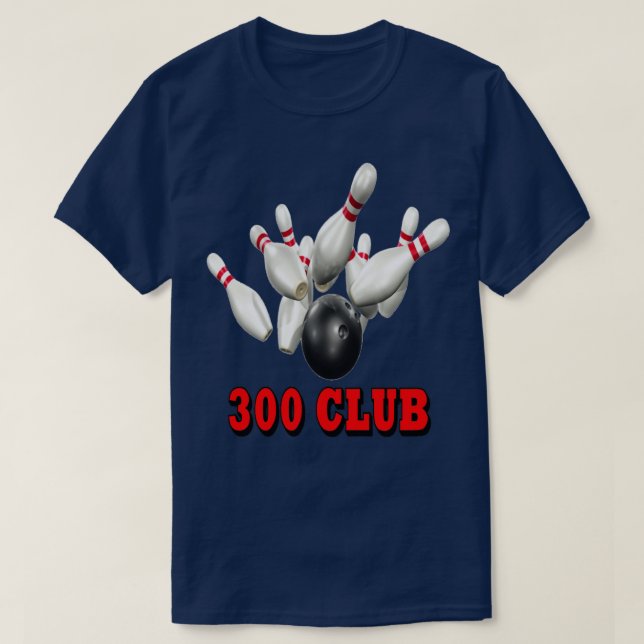 Camiseta Bowling Team 300 Club (Diseño del anverso)