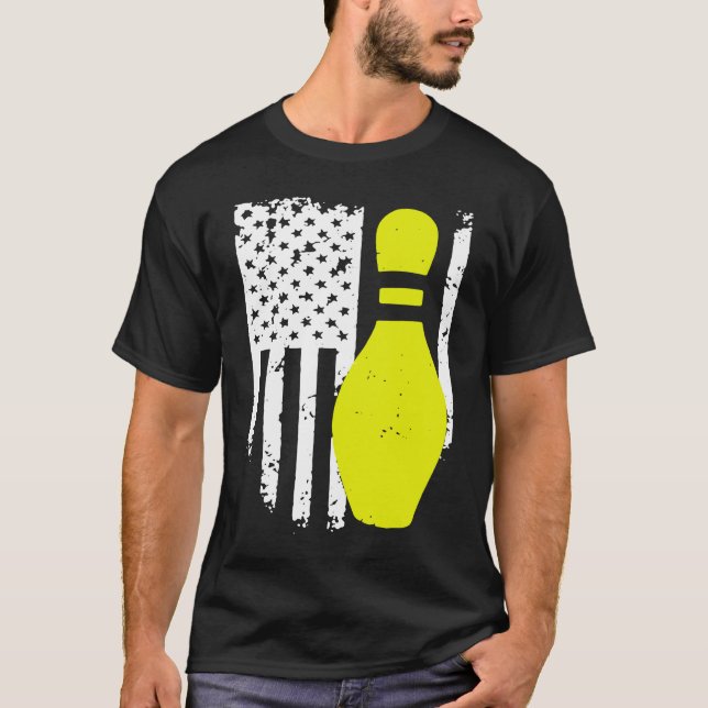 Camiseta Bowling Team Patriotic Bowling (Anverso)