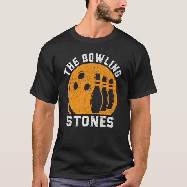 Camiseta Bowling The Bowling Stones Retro Vintage Bowler (Anverso)