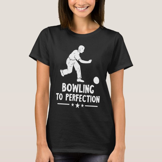 Camiseta Bowling To Perfecke Strike Bowling Team Bowler B (Anverso)