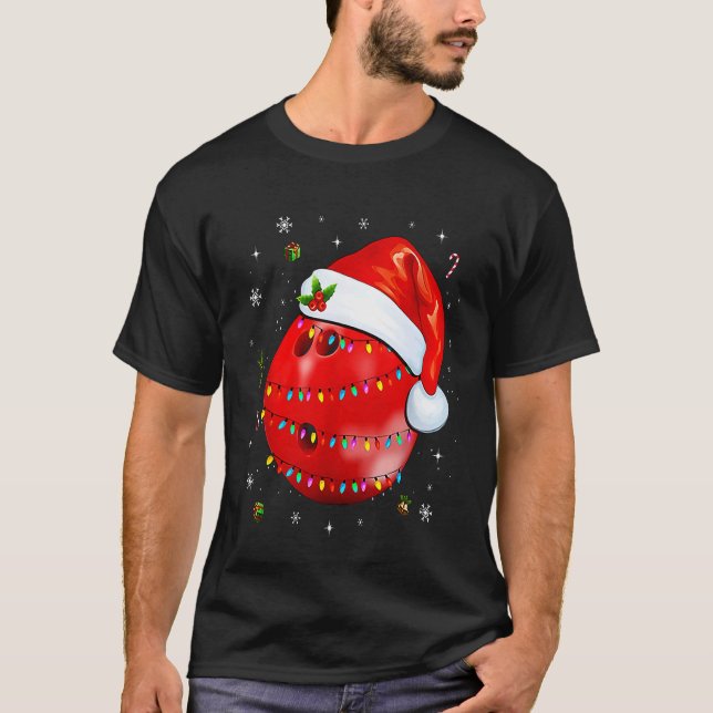 Camiseta Bowling Ugly Christmas Sport Bowls Xmas (Anverso)