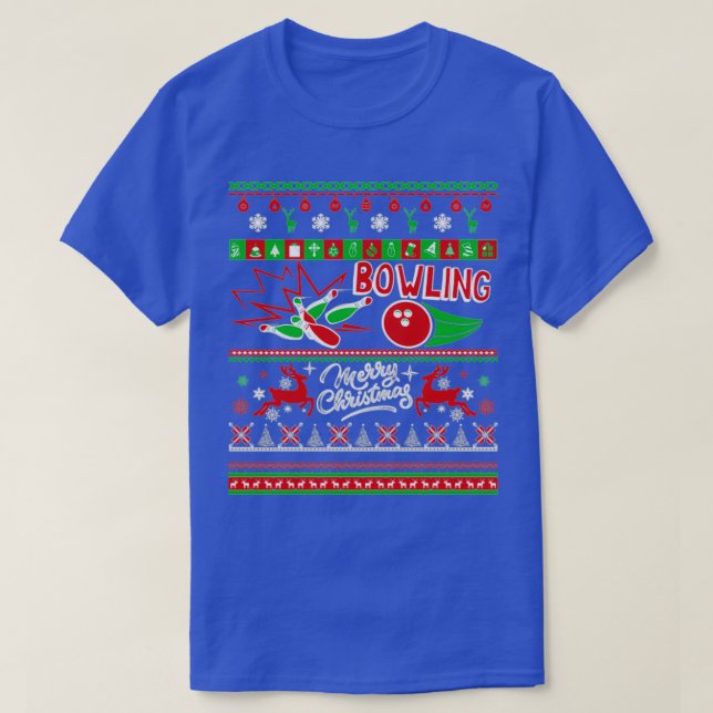 Camiseta Bowling Ugly Christmas T (Diseño del anverso)
