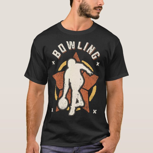 Camiseta Bowling Vintage Retro Classic Sport (Anverso)