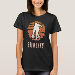 Camiseta Bowling Vintage Retro Classic Sunset Sport