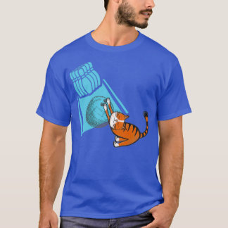Camiseta BowlingCute gato bowling divertido T