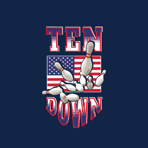 CAMISETA BOWLLING EEUU LEAGUE EAM STRIKE SPARE