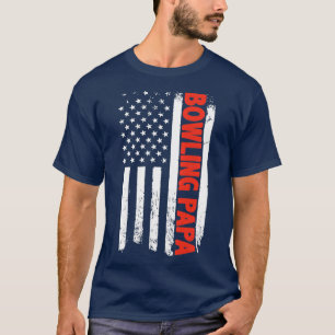 CAMISETA BOWLLING PAPA AMERICAN FLAG T