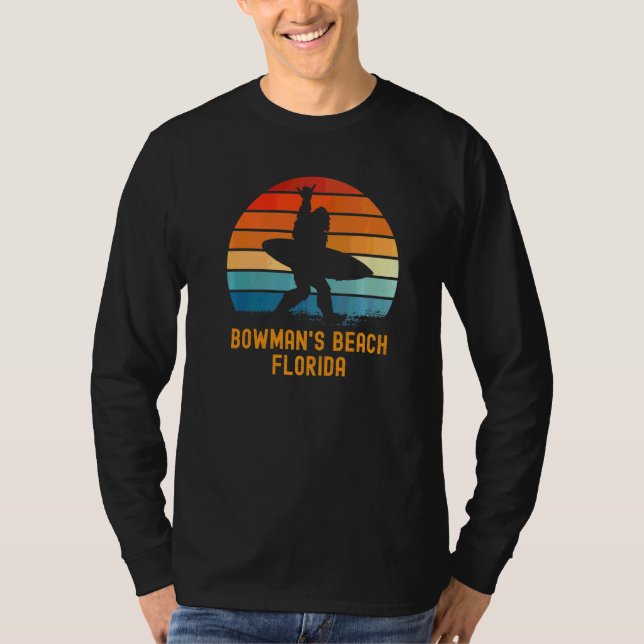 Camiseta Bowman's Beach Florida Sasquatch Souvenir (Anverso)