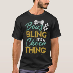 Camiseta Bows and Bling It's A Cheerled Ths App