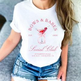 Camiseta Bows & Babes Coquette Cherries Despedida de Solter