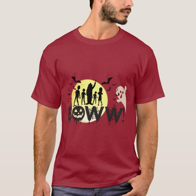 Camiseta ¡¡Boww!! - Halloween sorpresa espeluznante (Anverso)