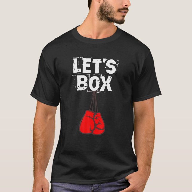 Camiseta Box Boxer Glove Boxer Funny Boxing (Anverso)