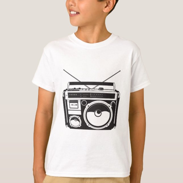 Camiseta ☞ box de boom Oldschool, Cassette Player/ (Anverso)