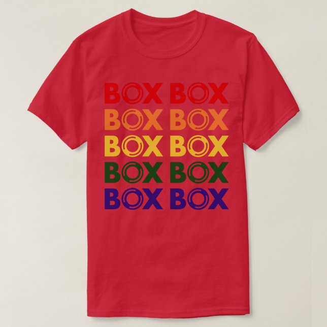 Camiseta Box F1 Neumático Diseño multicolor (Diseño del anverso)