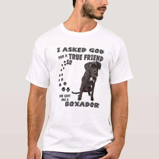 Camiseta Boxador Cita Mamá, Boxerlab Dad Costume, Boxer Lab (Anverso)