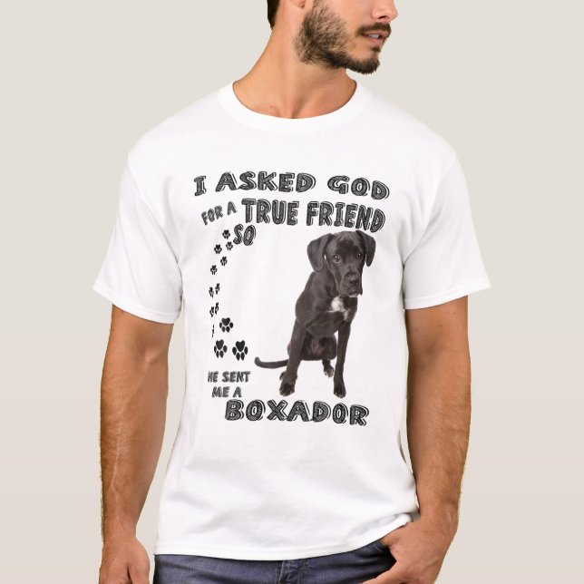 Camiseta Boxador Cita Mamá, Boxerlab Dad Costume, Boxer Lab (Anverso)
