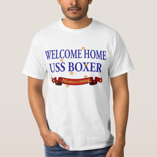 Camiseta Boxeador casero agradable de USS (Anverso)