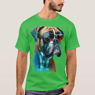 Camiseta Boxeador con gafas de sol 1
