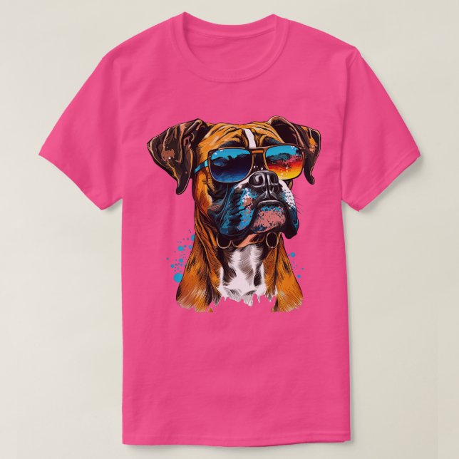 Camiseta Boxeador con gafas de sol 2 (Diseño del anverso)