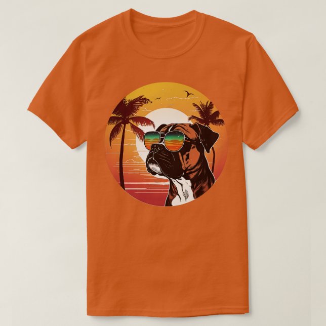 Camiseta Boxeador con gafas de sol 7 (Diseño del anverso)