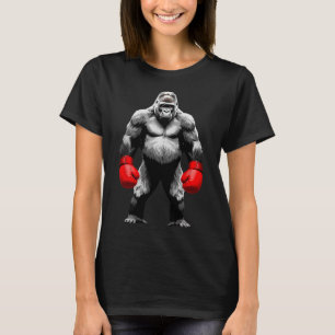 Camiseta Boxeador de gorilas masculino arte divertido boxeo
