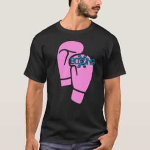 Camiseta Boxeador de guantes de boxeo rosa Chicas de boxeo