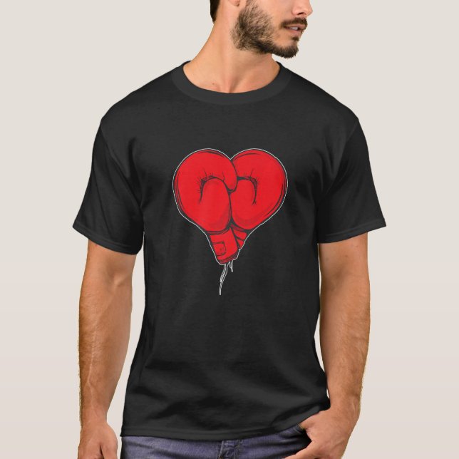Camiseta boxeador de guantes de caja (Anverso)