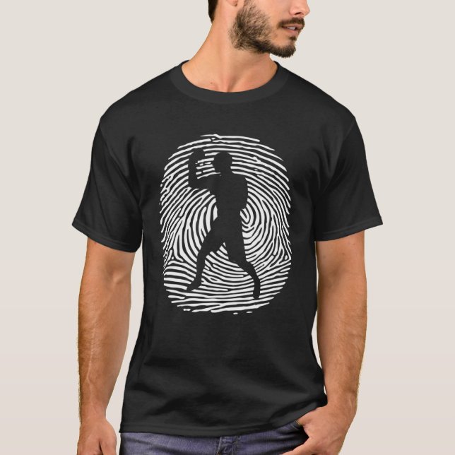 Camiseta Boxeador de huella dactilar de ADN de boxeo (Anverso)