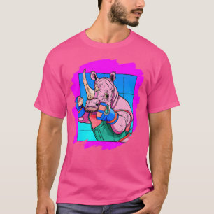 Camiseta Boxeador de rinocerontes boxeo divertido Guay rino