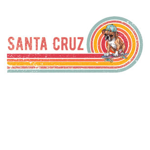 Camiseta Boxeador de Skateboarding Retro Santa Cruz