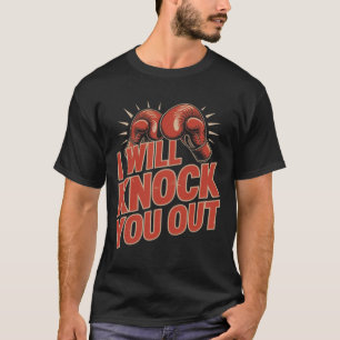 Camiseta Boxeador divertido te echa de menos guantes de box