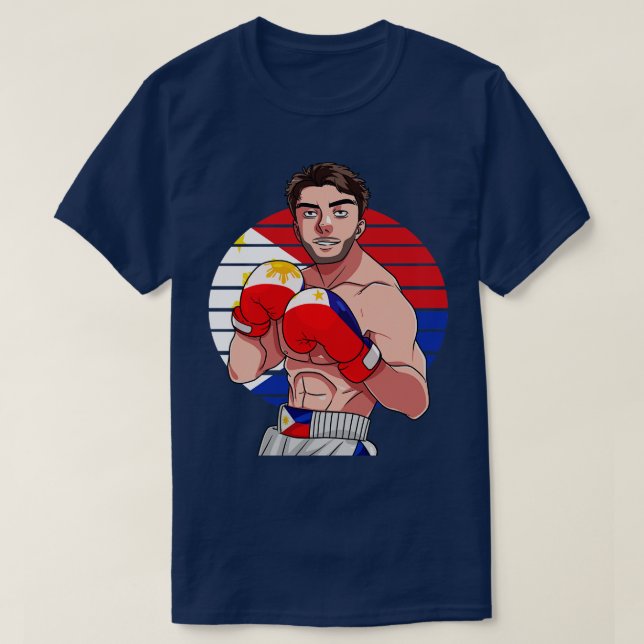 Camiseta Boxeador filipino campeón de boxeo (Diseño del anverso)