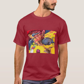 Camiseta Boxeador. Golpe impactante.