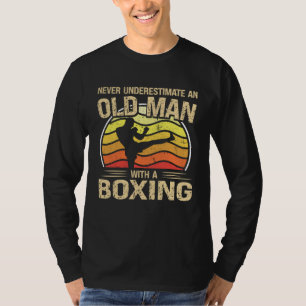 Camiseta Boxeador Hombres Mujeres Nunca Subestimes a un Anc