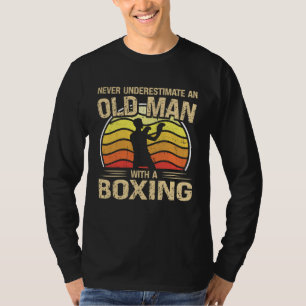 Camiseta Boxeador Hombres Mujeres Nunca Subestimes a un Anc