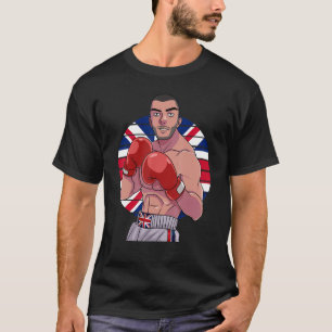 Camiseta Boxeador inglés Bandera del Reino Unido Reino Unid