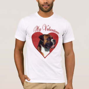 Camiseta Boxeador mi tarjeta del día de San Valentín