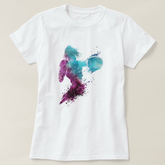 Camiseta Boxeadora femenina (Diseño del anverso)