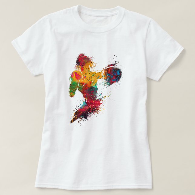 Camiseta Boxeadora Femenina (Diseño del anverso)