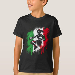 Camiseta Boxeadora italiana - Chica de kickboxing de Italia