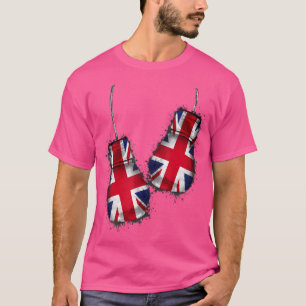 Camiseta Boxeadores Gb Bandera Fanáticos Combatir Guantes B