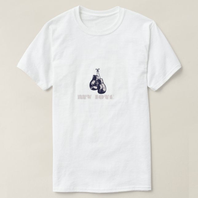 Camiseta Boxeando mi amor (Diseño del anverso)